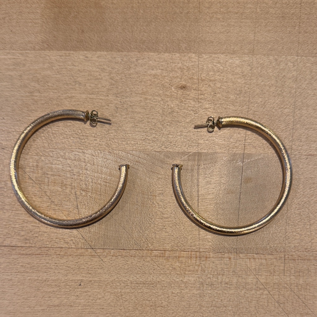 Marcia Maran Gold Fill Hoop Earrings